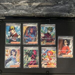 Pokemon Full Art Trainer lot of 7  Holo Cards from Random Sets M/NM